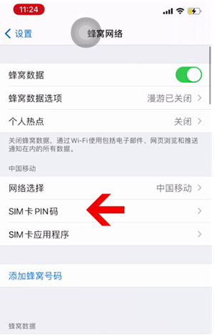 云安苹果14维修网分享如何给iPhone14的SIM卡设置密码 