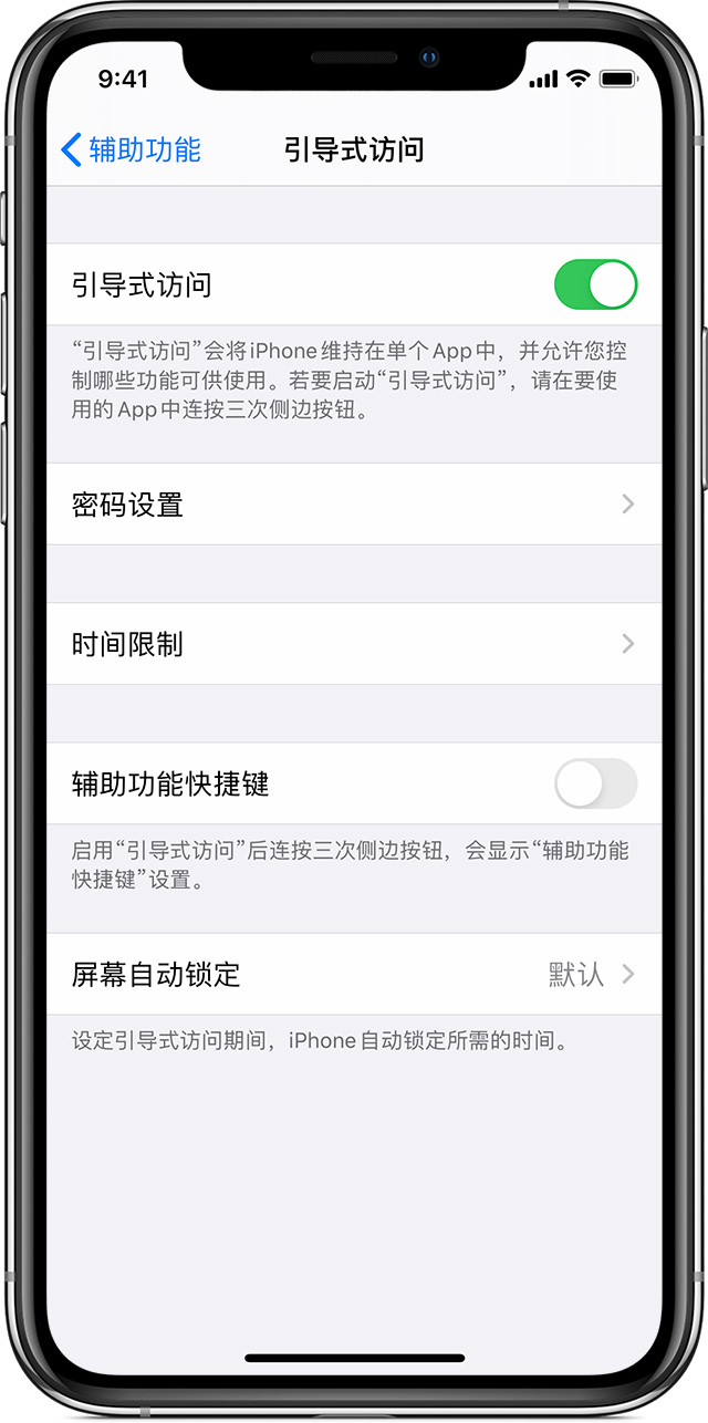 云安苹果手机维修分享如何在 iPhone 上退出引导式访问 