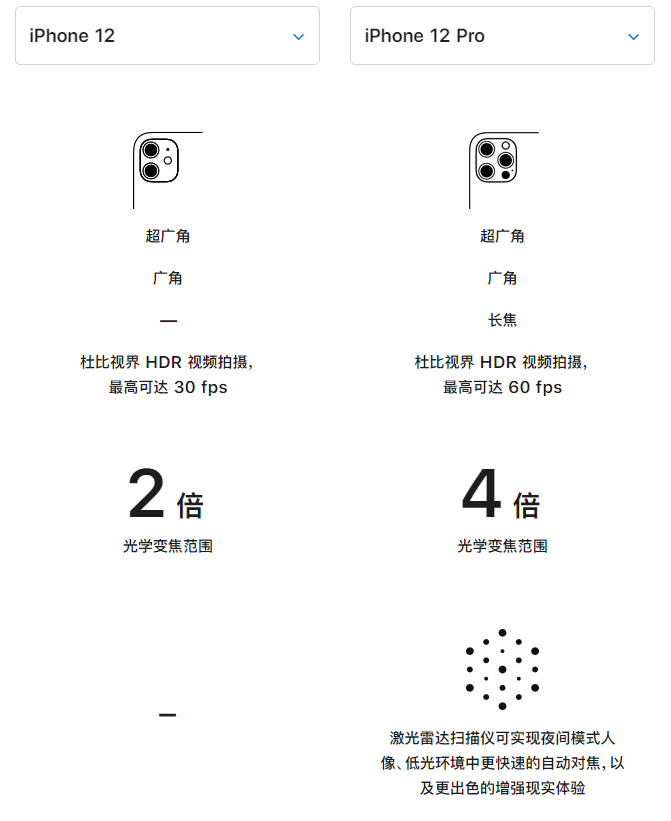 云安苹果手机维修分享苹果 iPhone 12 与 iPhone 12 Pro 选哪款 